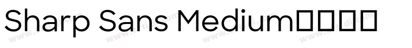 Sharp Sans Medium字体转换